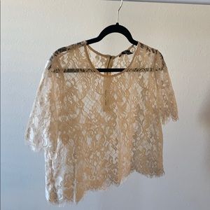 Lace crop top